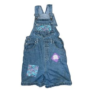 Vintage Mickey Mouse Jean Shortalls Kids Sz 10 Blue Denim Disney Mickey's Stuff